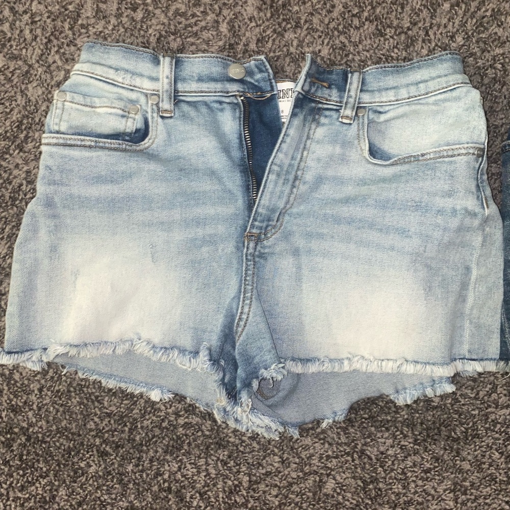 PINK jean shorts